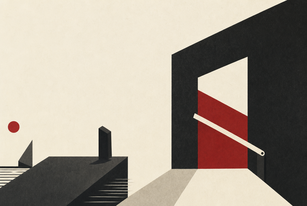 Abstract editorial illustration