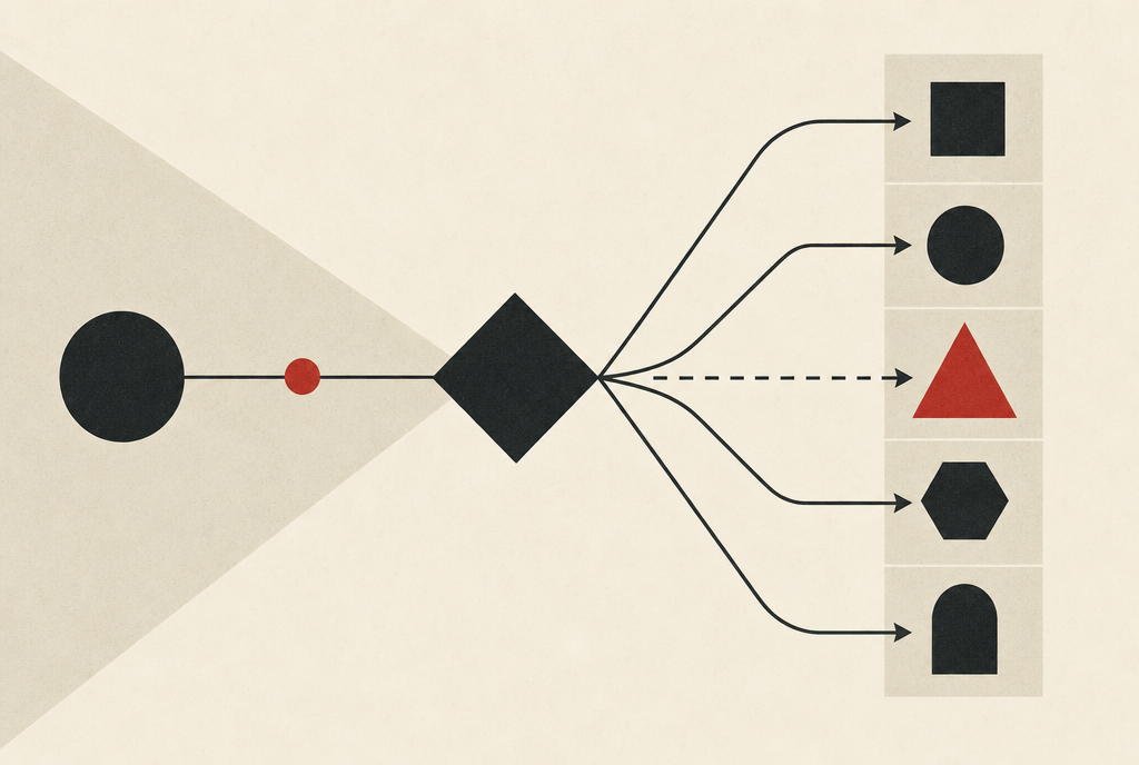 Abstract editorial illustration
