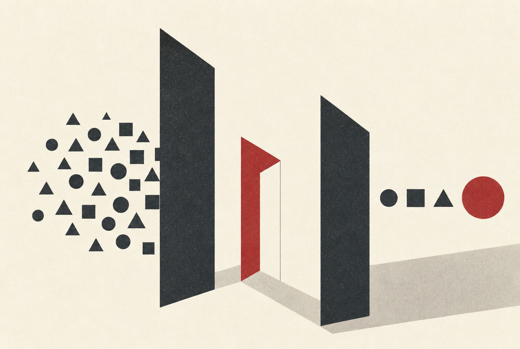 Abstract editorial illustration