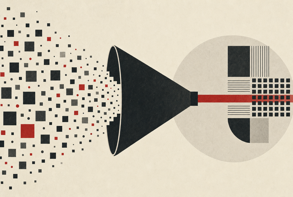 Abstract editorial illustration