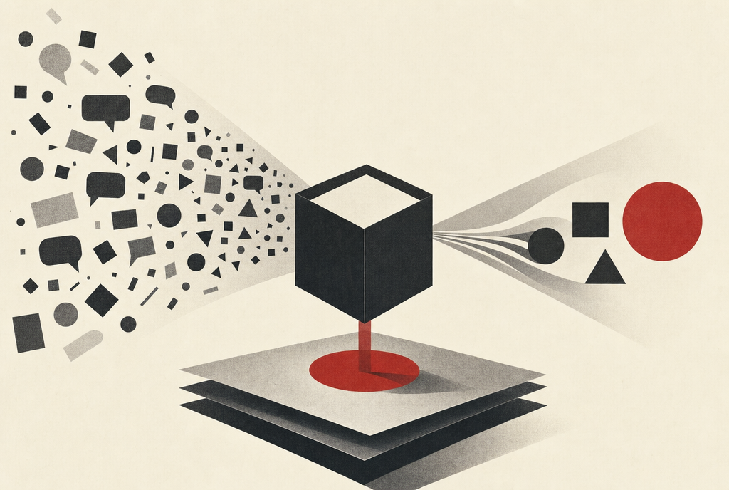Abstract editorial illustration