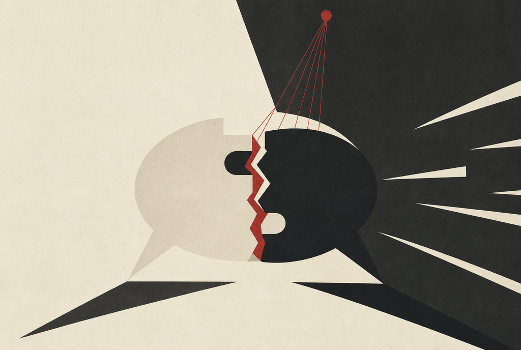 Abstract editorial illustration