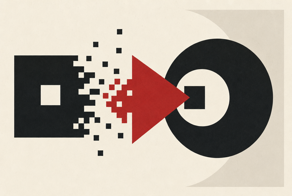 Abstract editorial illustration
