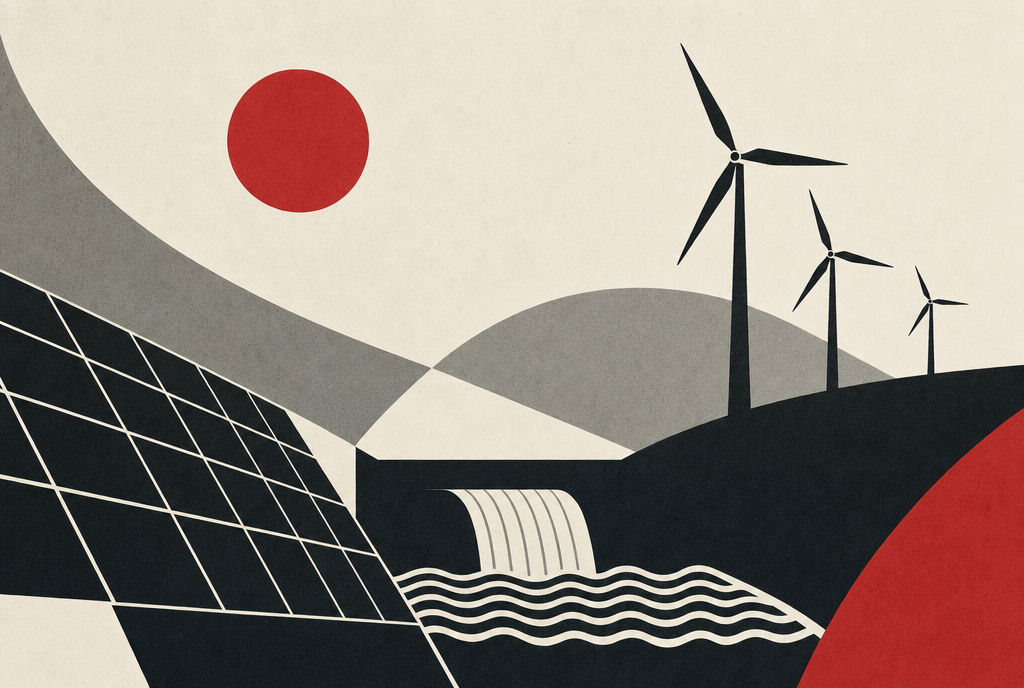 Abstract editorial illustration