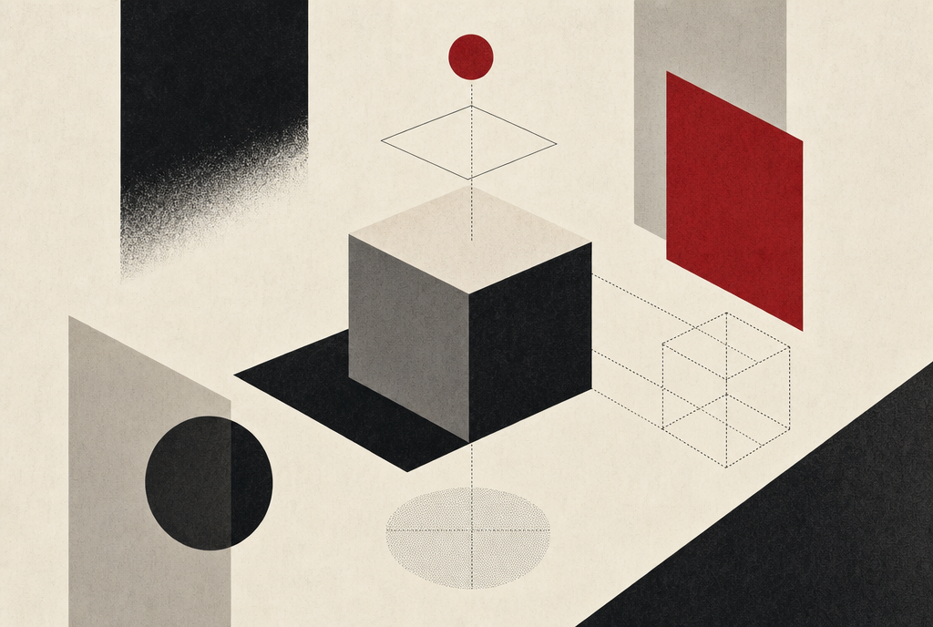 Abstract editorial illustration