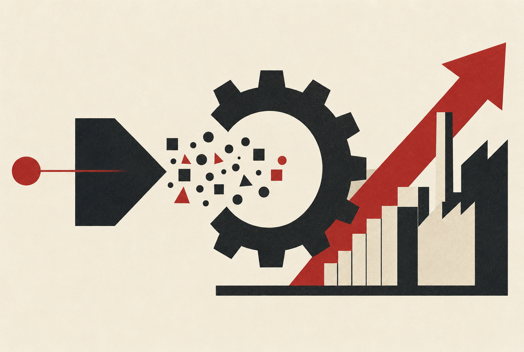 Abstract editorial illustration