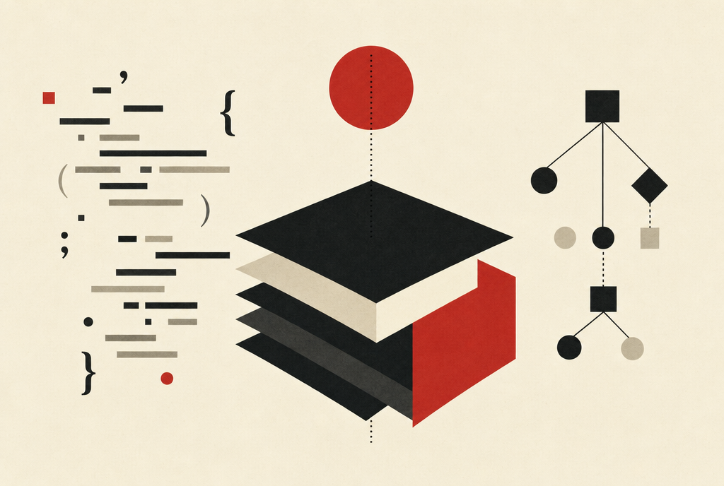 Abstract editorial illustration