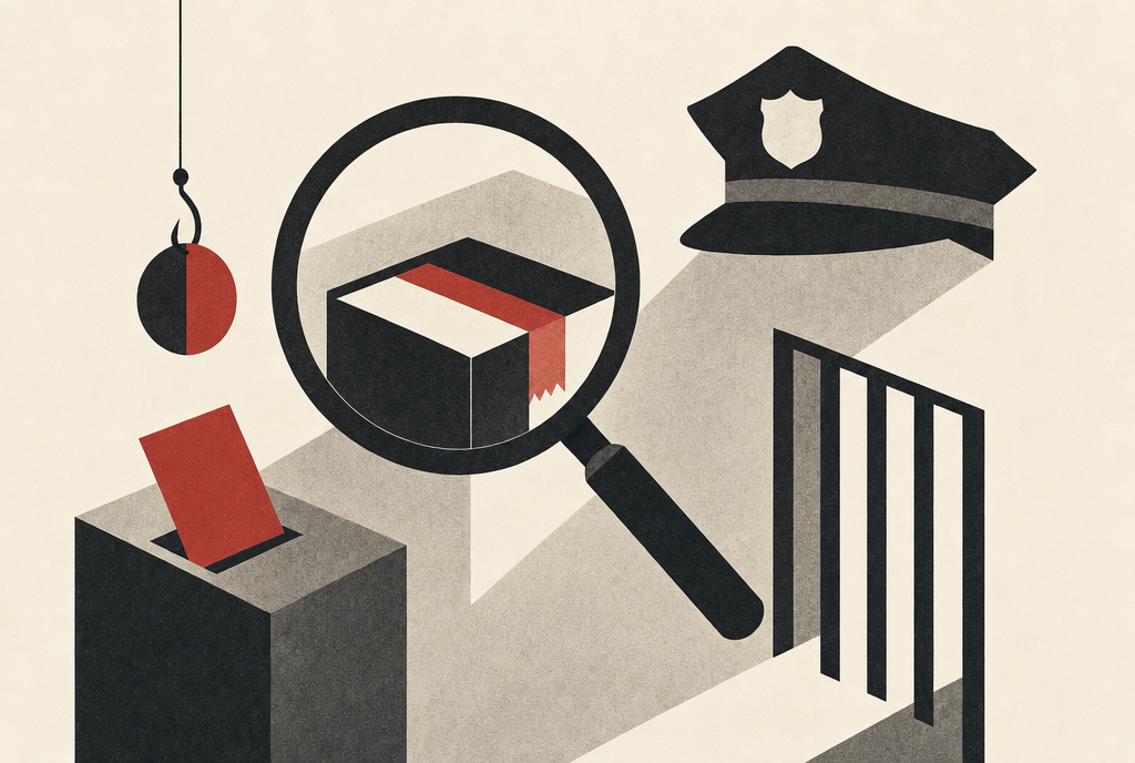 Abstract editorial illustration
