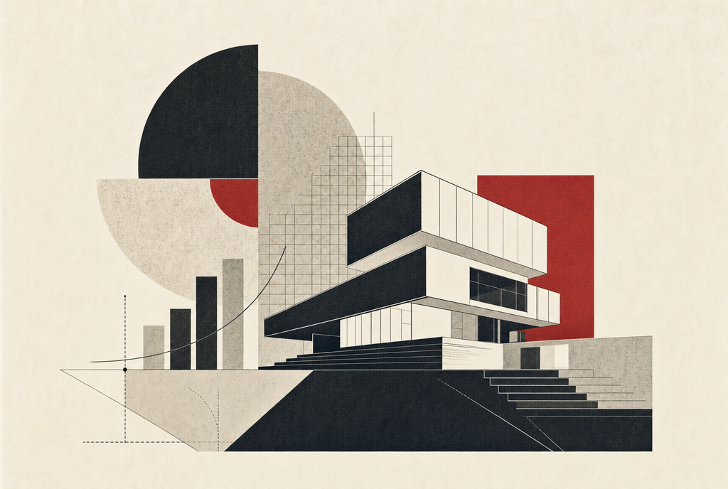 Abstract editorial illustration