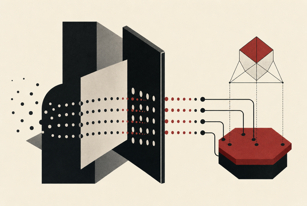 Abstract editorial illustration