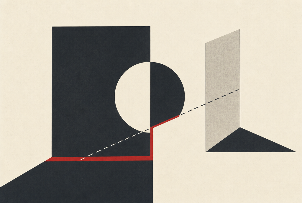 Abstract editorial illustration