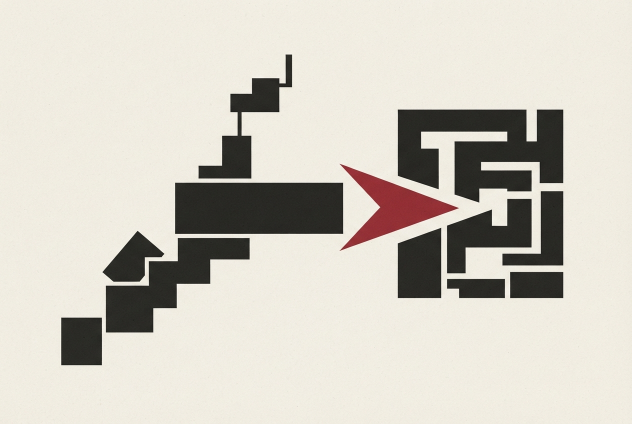 Abstract editorial illustration