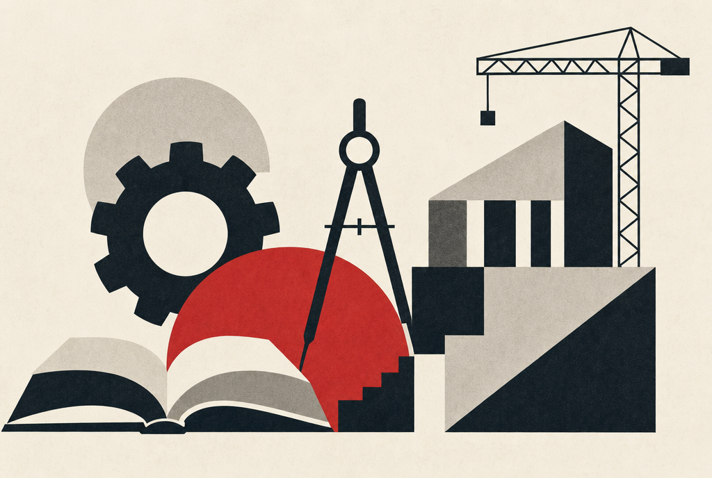 Abstract editorial illustration