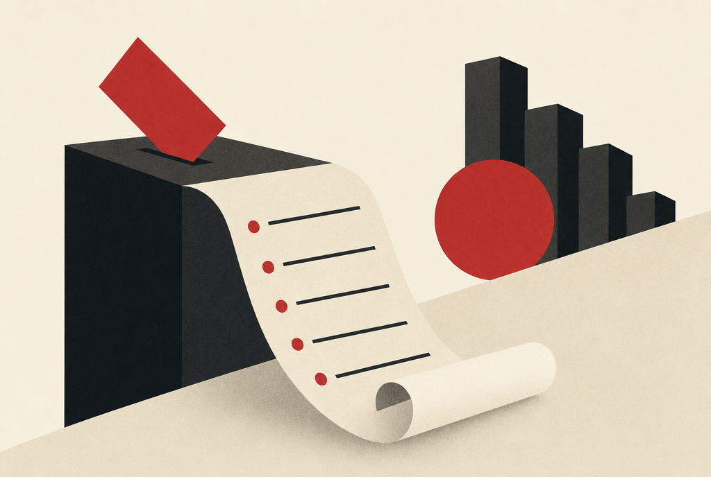 Abstract editorial illustration