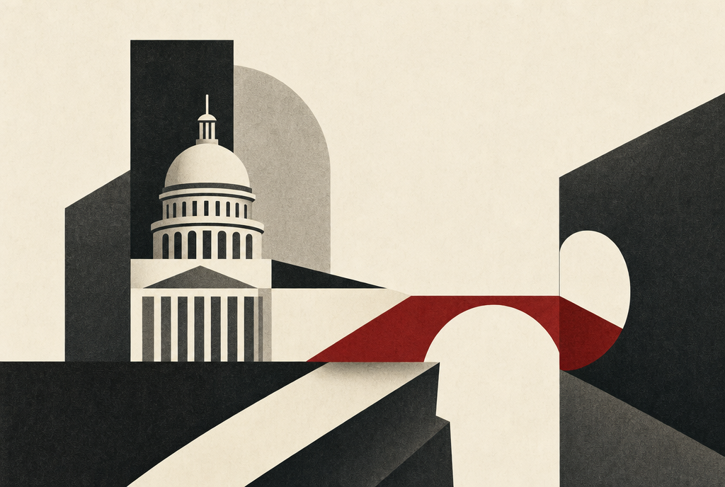 Abstract editorial illustration