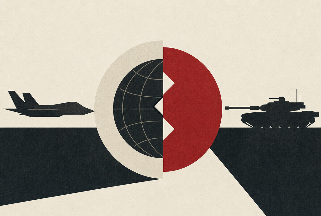 Abstract editorial illustration