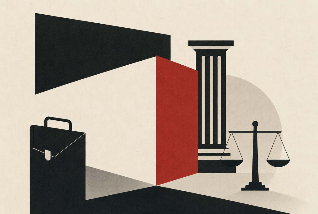 Abstract editorial illustration