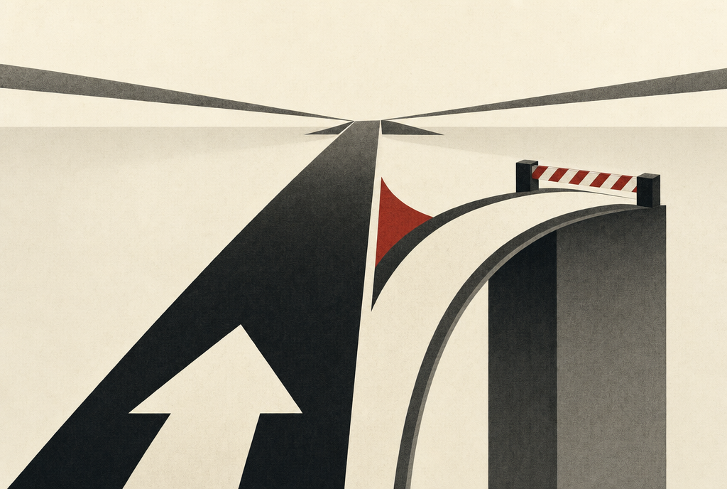 Abstract editorial illustration