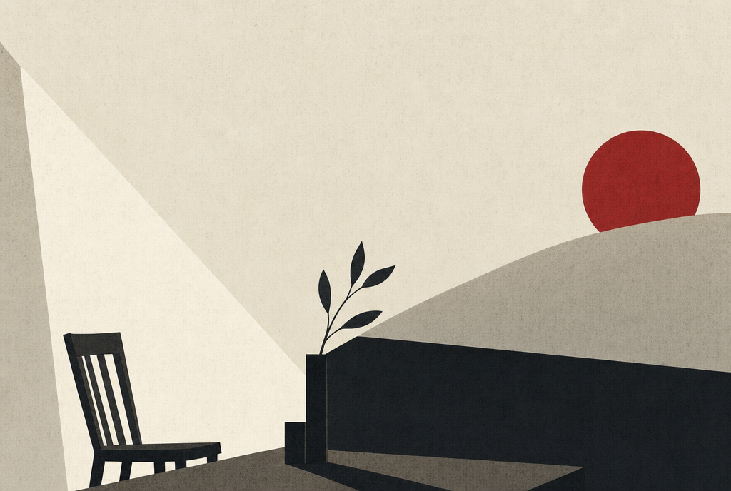 Abstract editorial illustration