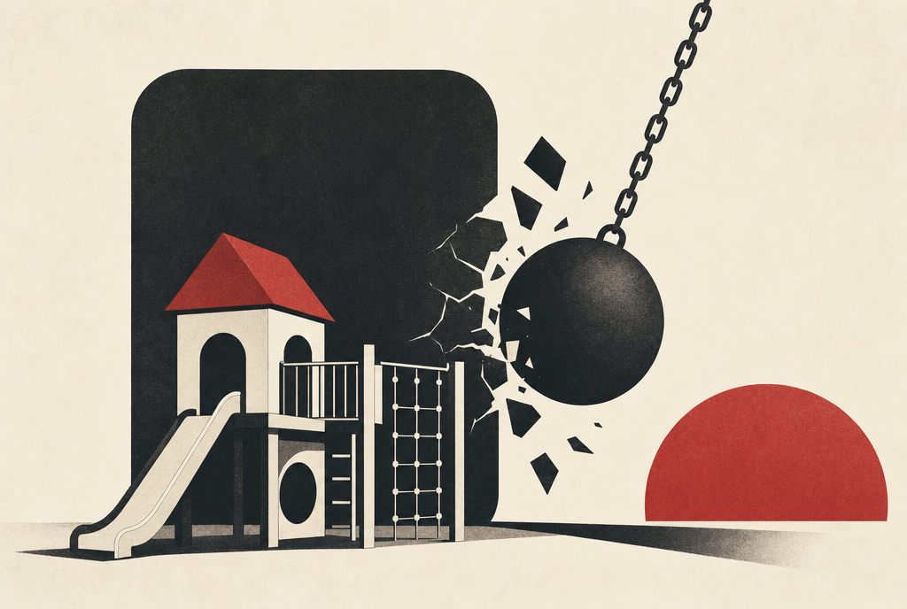 Abstract editorial illustration