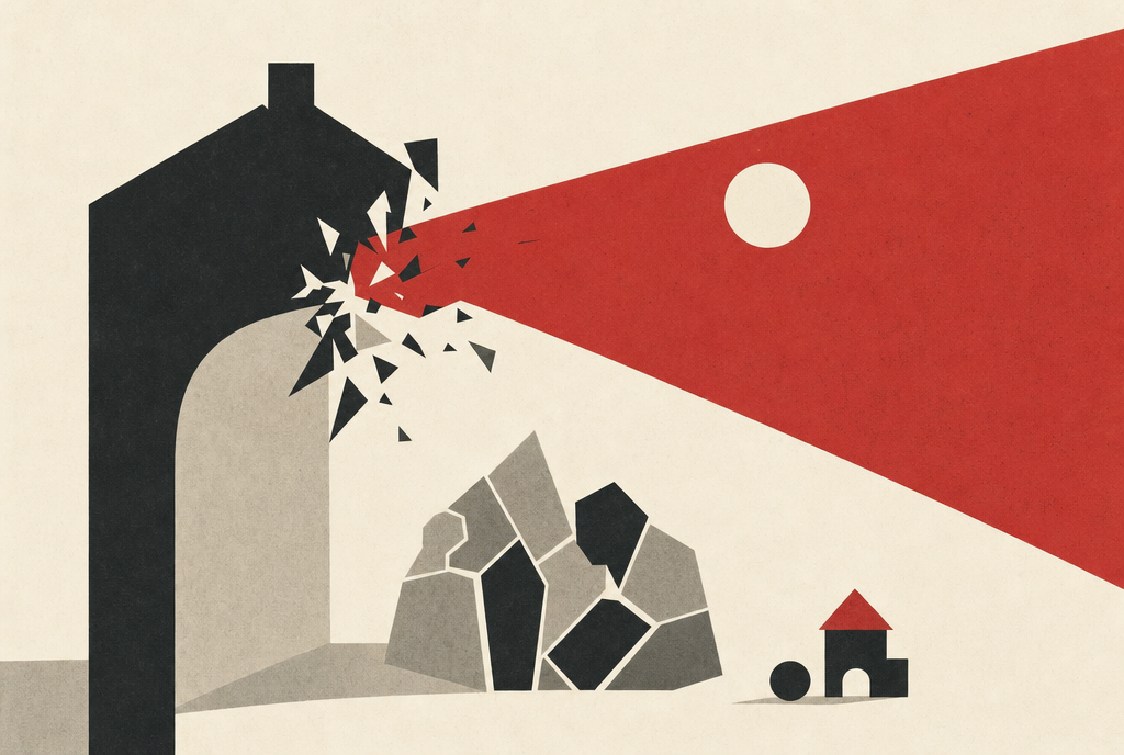 Abstract editorial illustration