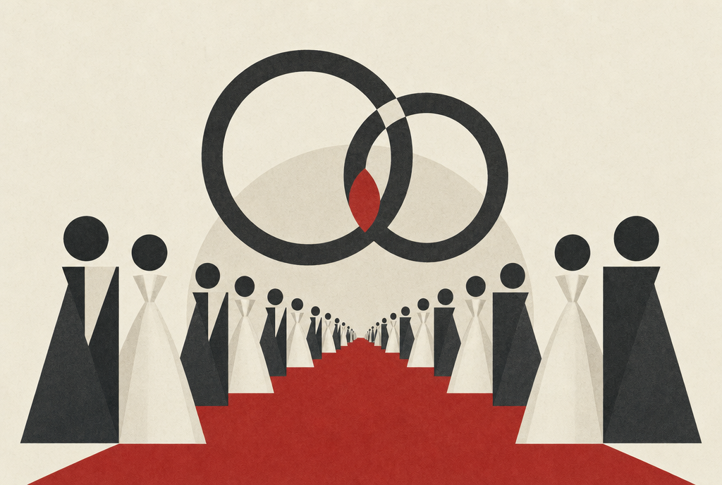 Abstract editorial illustration