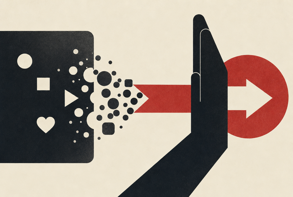 Abstract editorial illustration