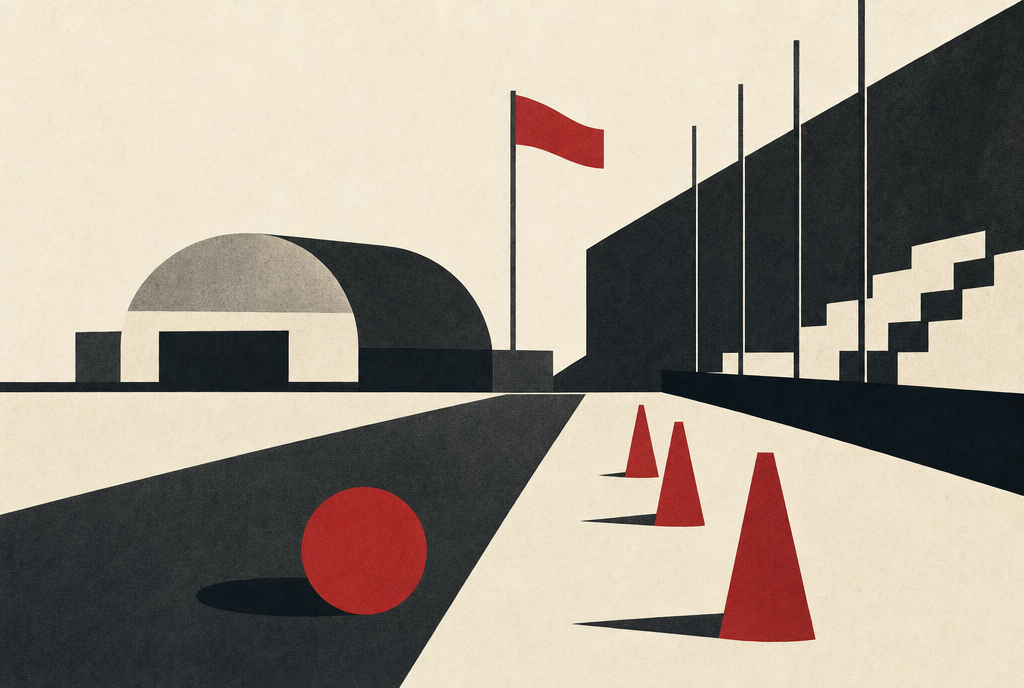Abstract editorial illustration