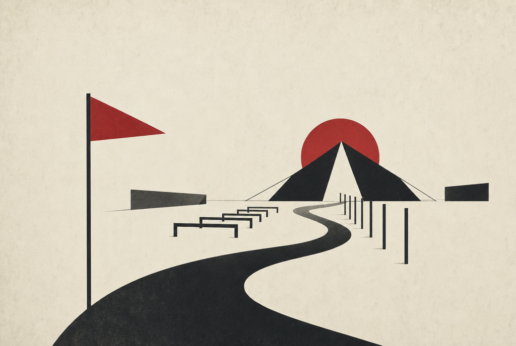 Abstract editorial illustration