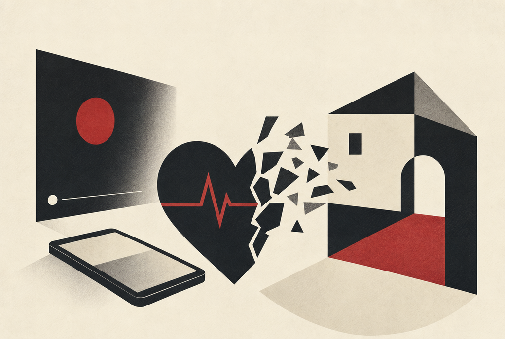 Abstract editorial illustration