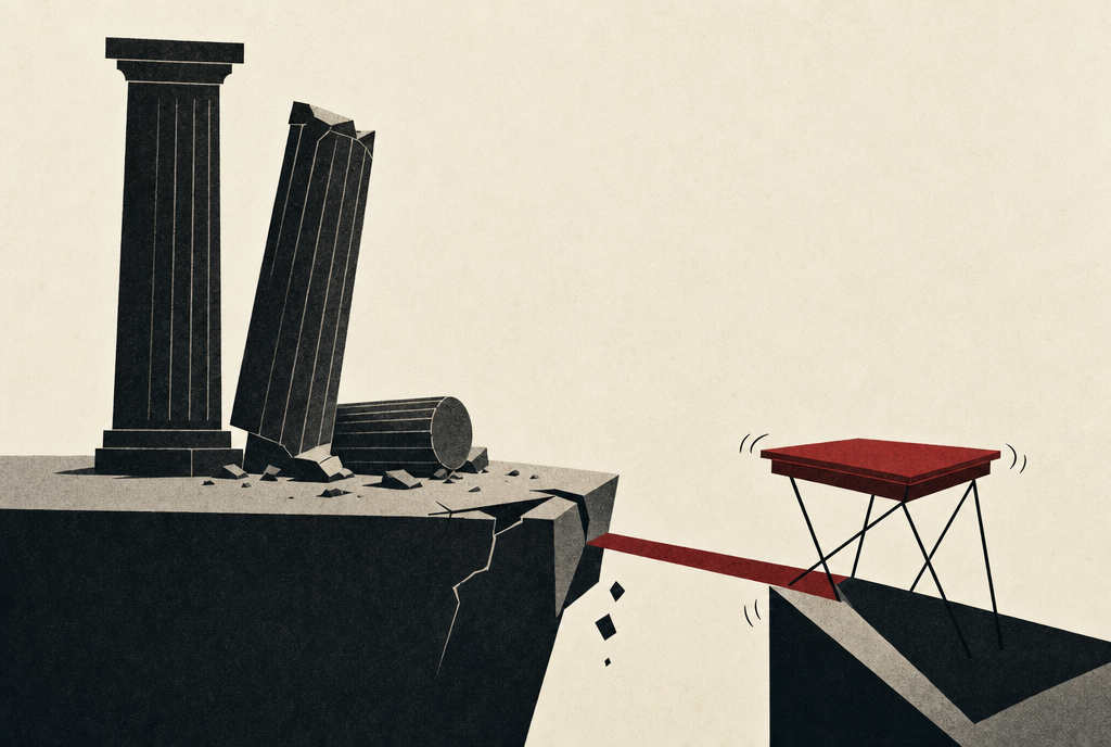 Abstract editorial illustration