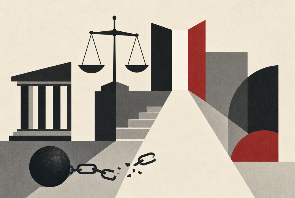 Abstract editorial illustration