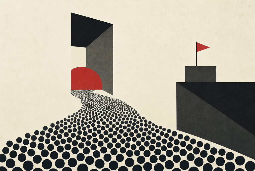 Abstract editorial illustration