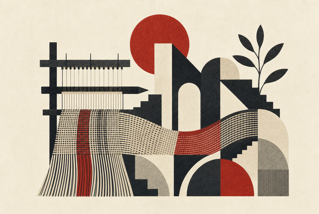 Abstract editorial illustration