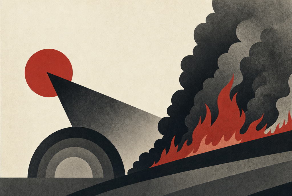 Abstract editorial illustration