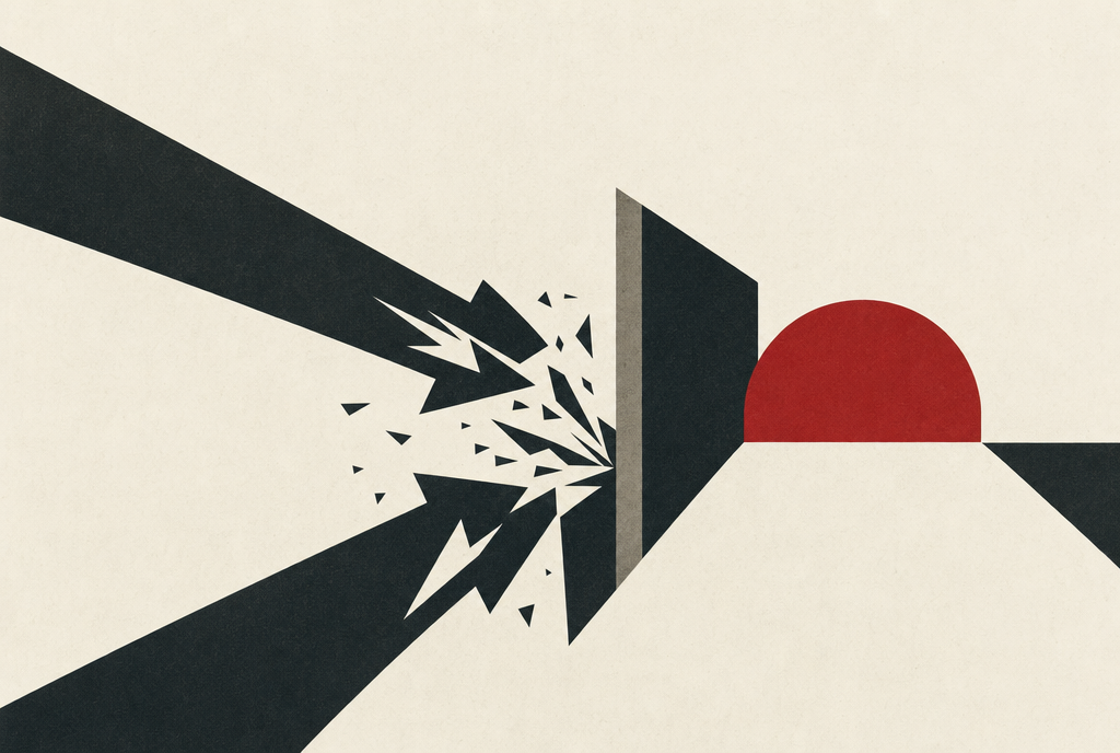 Abstract editorial illustration