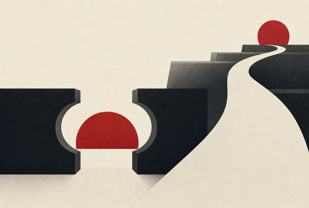 Abstract editorial illustration