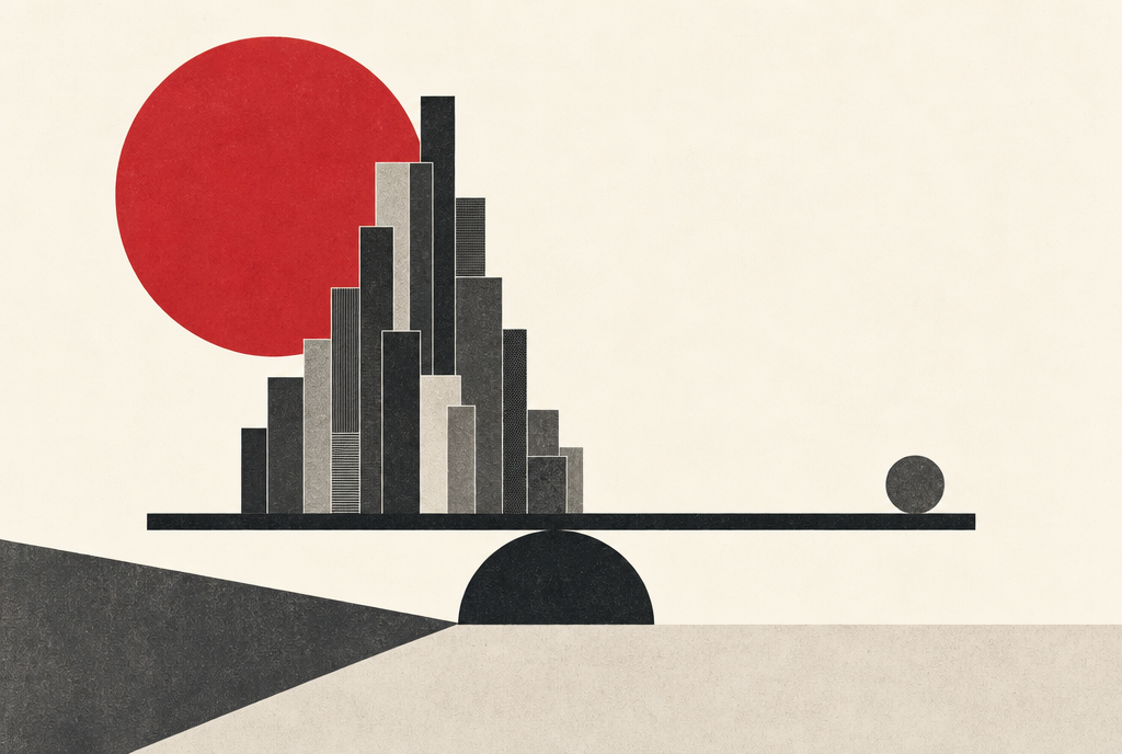 Abstract editorial illustration