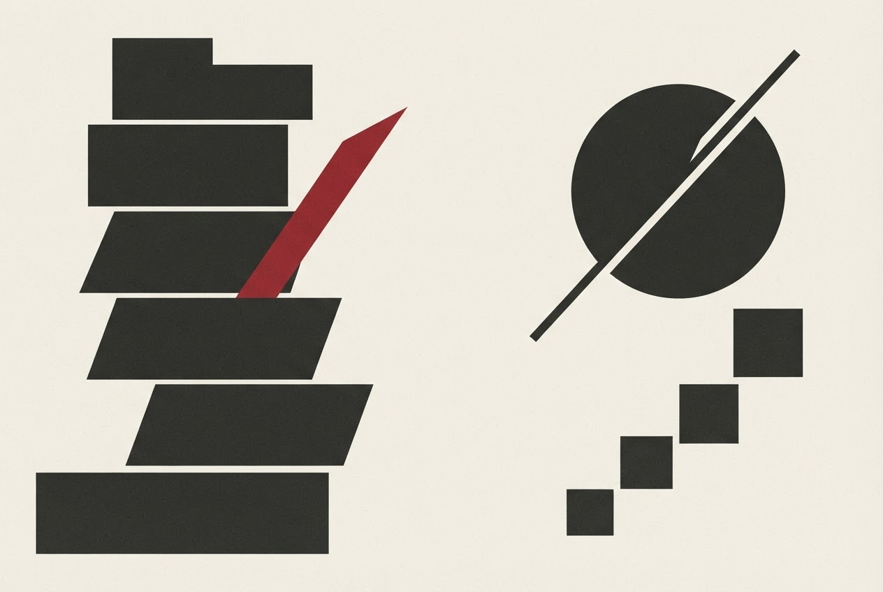 Abstract editorial illustration