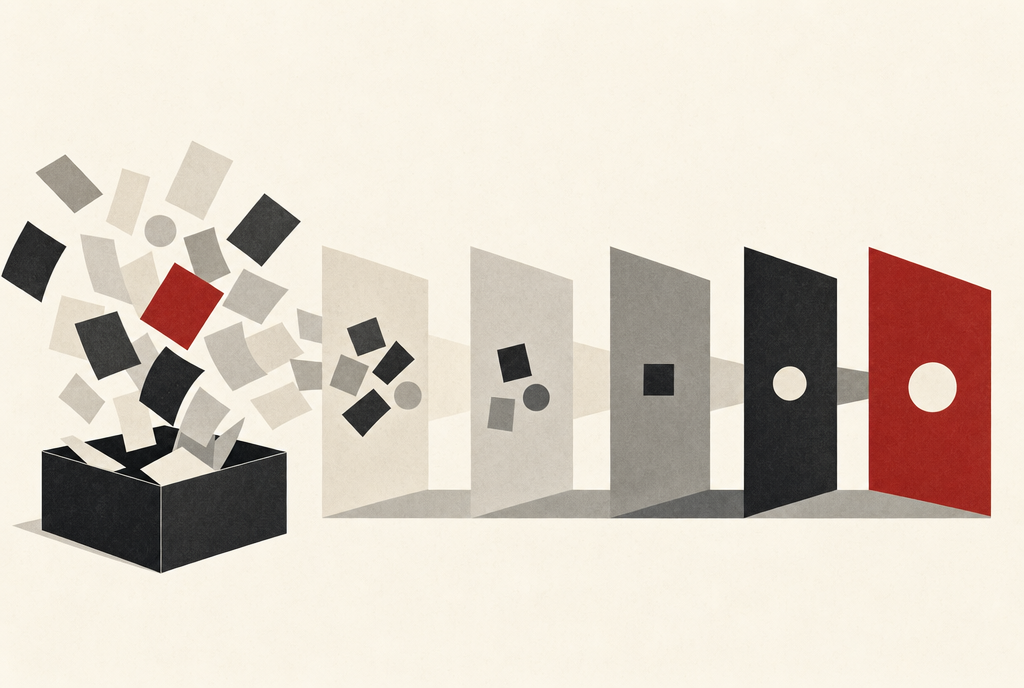 Abstract editorial illustration
