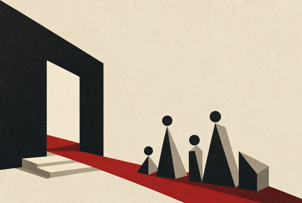 Abstract editorial illustration