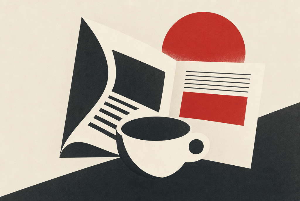 Abstract editorial illustration