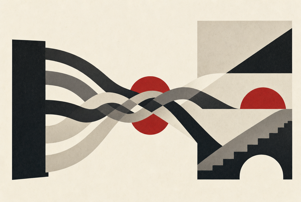 Abstract editorial illustration