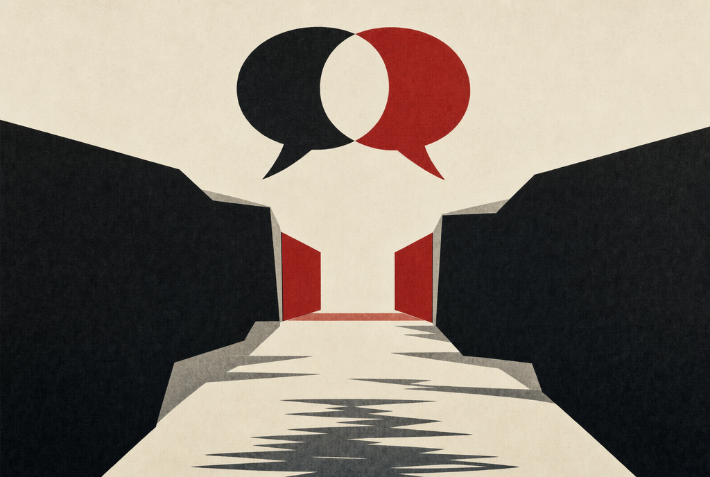 Abstract editorial illustration