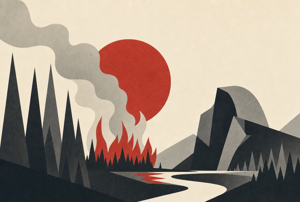 Abstract editorial illustration