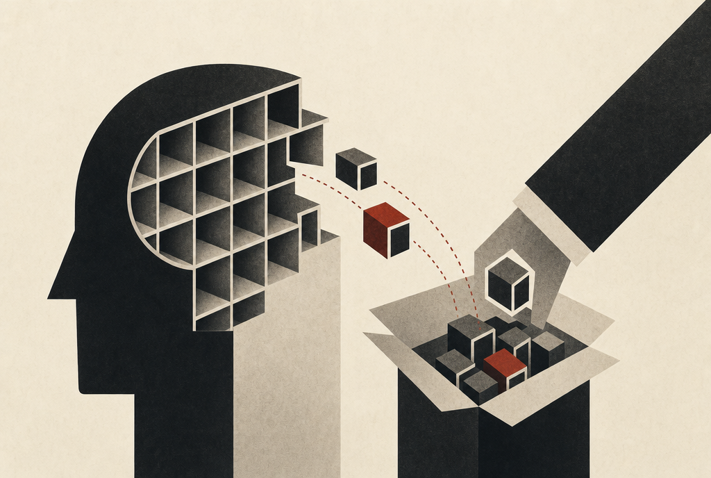 Abstract editorial illustration