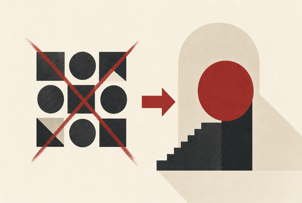 Abstract editorial illustration