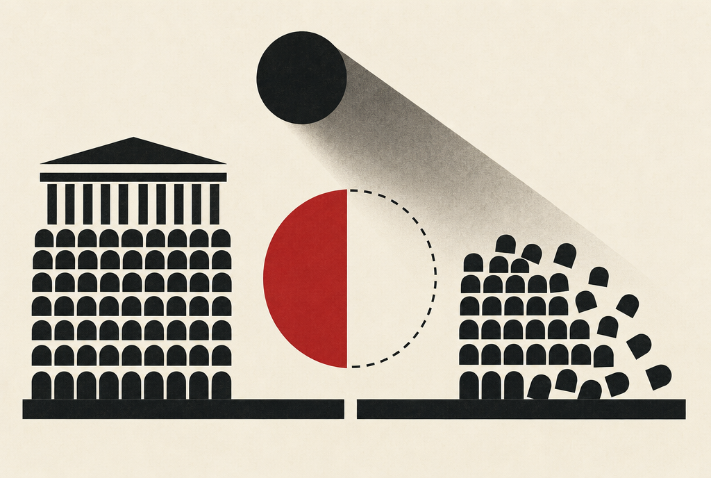 Abstract editorial illustration