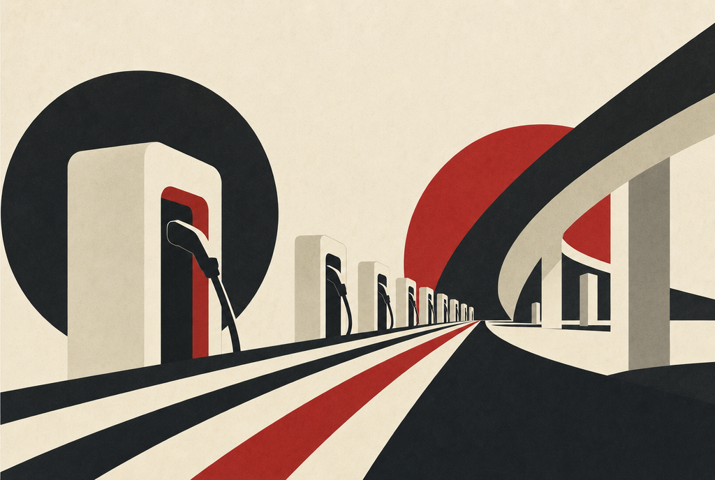 Abstract editorial illustration