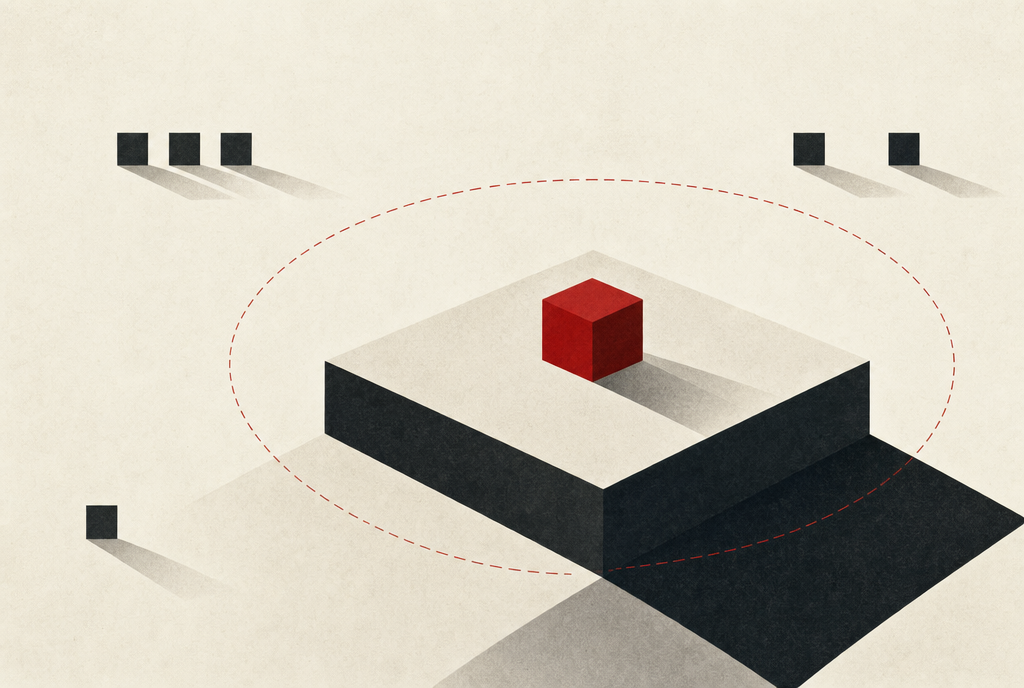 Abstract editorial illustration